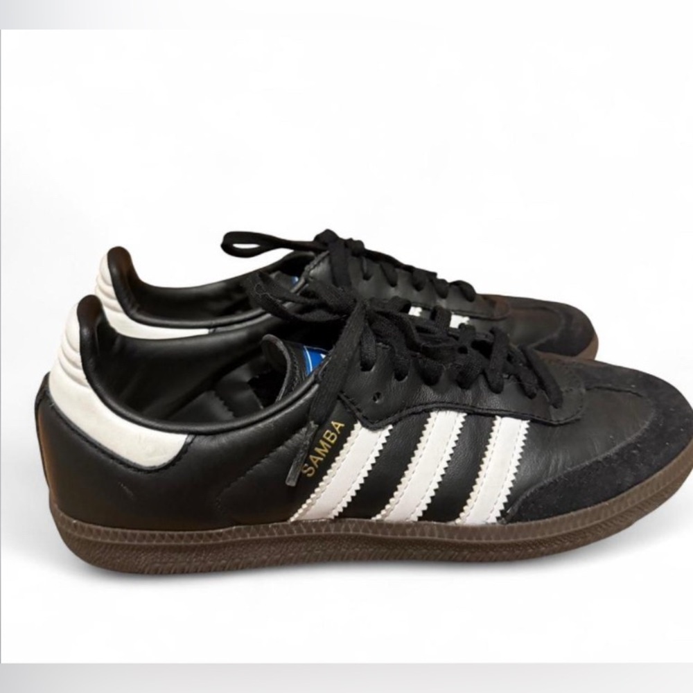 adidas Samba Black White Leather Sneakers